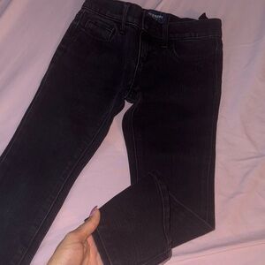 Old navy girls adjustable black skinny jeans
